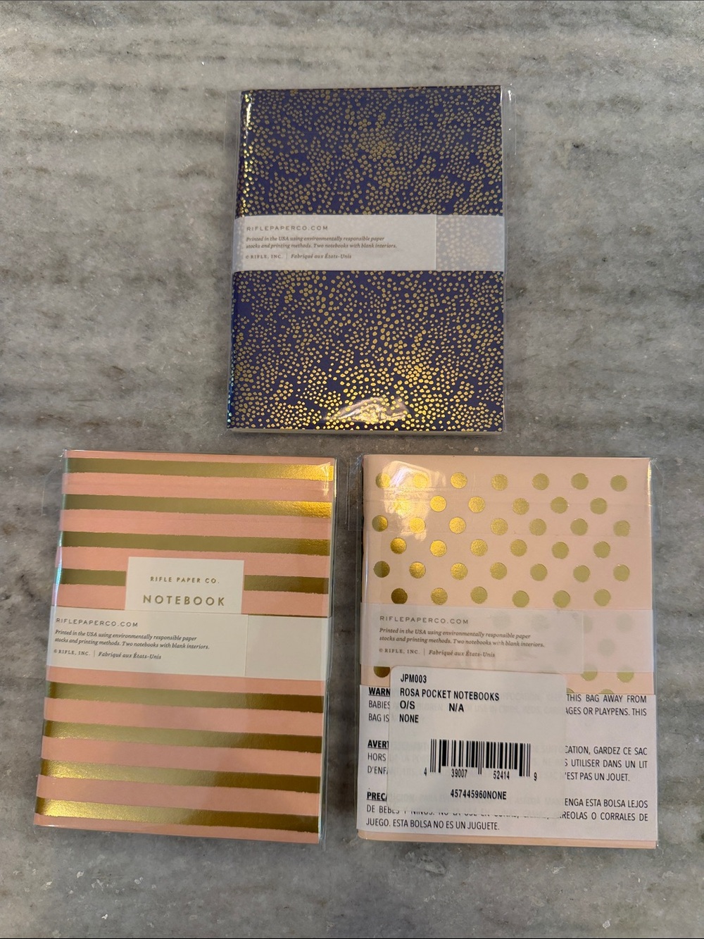 NEW Rifle Paper Co. Pocket Notebooks - 3 Packs (6 Total) - Picture 2 of 5